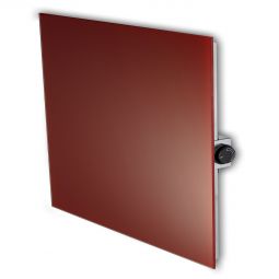 Jollytherm Infrarotheizung mit ESG Glas für Wand und Decke rot 400 W / 1200 W Hochwertige ESG Glasfront, leistungsstarkes Carbonheizelement, stufenlose Temperatureinstellung, Montage waagerecht oder senkrecht möglich