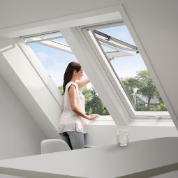 VELUX Dachfenster GPU 0166 Klapp-Schwingfenster Kunststoff ENERGIE PLUS KUPFER Fenster 3-fach Niedrig-Energie-Verglasung
