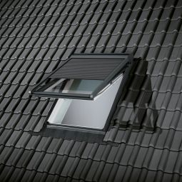 VELUX Solar-Rollladen SST 0000 Aluminium dunkelgrau für Ausstiegsfenster GTU und GTL