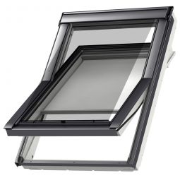 VELUX Hitzeschutzmarkise aussen Uni Schwarz 5060 lichtdurchlässig, für verschiedene VELUX-Dachfenster geeignet