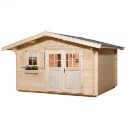 weka Gartenhaus 136 naturbelassen Gartenhütte verschiedene Größen, Fichtenholz mit Wandstärke 45mm