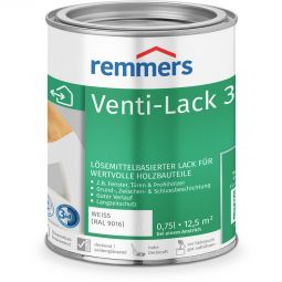 Remmers Venti-Decklack 3in1 weiß RAL 9016 Lösemittelbasierter Alkydharzlack - für langlebigen Schutz und perfektes Finish auf Holz innen und außen