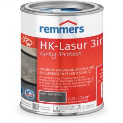 Remmers HK-Lasur 3in1 Grey-Protect anthrazitgrau FT-20928 Dekorative Premium-Vergrauungslasur auf Lösemittelbasis - ideal für außen