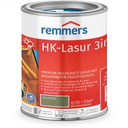 Remmers HK-Lasur 3in1 salzgrün RC-965 Hochwertige Holzlasur auf Lösemittelbasis - zuverlässiger Schutz vor Feuchtigkeit im Außenbereich