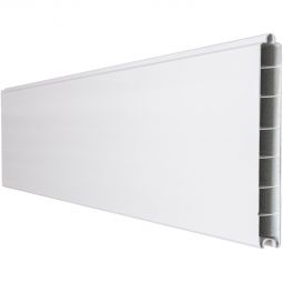 GroJa BasicLine schmal PVC-Steckzaun Sichtschutzzaun Weiss Einzelprofil Sichtschutz Steckzaun Lamellenzaun Hochwertiger Kunststoff mit PVC-Folie veredelt, viele Kombinationsmöglichkeiten, 180x15x1,9 cm