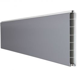 GroJa BasicLine schmal PVC-Steckzaun Sichtschutzzaun Silbergrau Einzelprofil Sichtschutz Steckzaun Lamellenzaun Hochwertiger Kunststoff mit PVC-Folie veredelt, viele Kombinationsmöglichkeiten, 180x15x1,9 cm