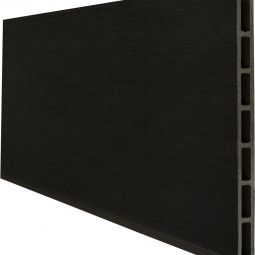 GroJa Solid Grande Premium Steckzaun Sichtschutzzaun Schwarz co-extrudiert Einzelprofil Sichtschutz Steckzaun Lamellenzaun Beidseitig gleiche Optik, viele Kombinationsmöglichkeiten, 180x24x1,9 cm