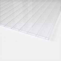 Plexiglas Alltop Stegplatten 16 mm transparent glatt Wasserspreitende Beschichtung, UV- und Licht durchlässig,  92% Transmission