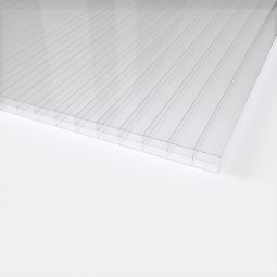 Lexan Thermoclear Plus Doppelstegplatten 16 mm Polycarbonat transparent Doppelseitiger UV-Schutz, extrem Schlagzäh, hervorragende Witterungsstabilität, ausgezeichnete Lichttransmission