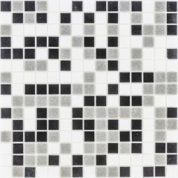 Glasmosaik Black Grey White 32,6x32,6 cm Mosaikfliesen 4 mm auch als Muster erhältlich