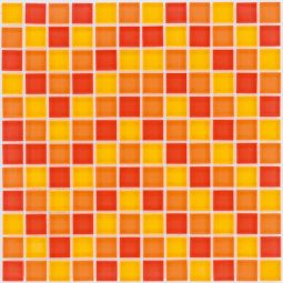 Glasmosaik Rot Orange Gelb 30x30 cm Mosaikfliesen 8 mm auch als Muster erhältlich