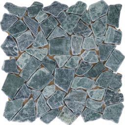Natursteinmosaik Polymosaik Poly Verde Guatemala 30,5x30,5 cm Mosaikfliesen auch als Muster erhältlich