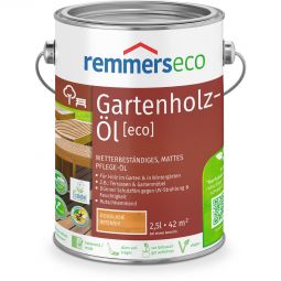 Remmers Gartenholz-Öl eco douglasie intensiv Schützt dauerhaft, mattes Öl für Terrassen & Gartenmöbel, wetterfest und schön