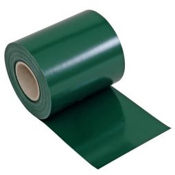 Sichtschutzstreifen Doppelstabzaun blickdicht Grün Zaunfolie PVC-Zaunfolie inkl. 28 Klemmschienen, 630 g/m², UV-beständig, für ca. 7 m² Fläche