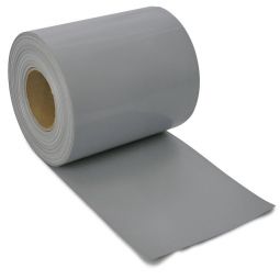 Sichtschutzstreifen Doppelstabzaun blickdicht Hellgrau Zaunfolie PVC-Zaunfolie inkl. 28 Klemmschienen, 630 g/m², UV-beständig, für ca. 7 m² Fläche