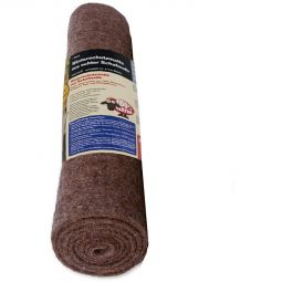 NOOR Winterschutzmatte aus Schafwolle braun Filzmatte  – isolierend, luftdurchlässig und biologisch abbaubar, 100x200 cm