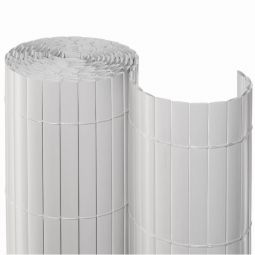 Sichtschutzmatte PVC weiß Sichtschautzzaun 0,90m x 3,00m, langlebig und einfache Befestigung