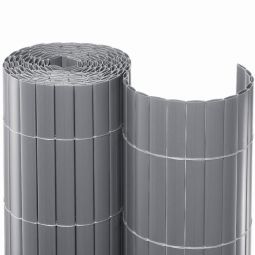 Sichtschutzmatte PVC silber 0,90m x 3,00m, langlebig und einfache Befestigung