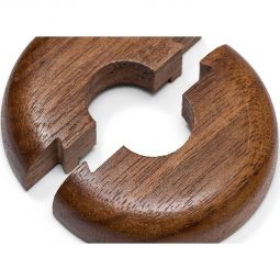 HARO Heizkörperrosette Nußbaum Massivholz, Innendurchmesser 15/19/22 mm