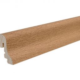 HARO Stecksockelleiste Bernsteineiche geschwungen Fußleisten 2500x19x39 mm, matt geölt, geschwungen, mit Kabelführung, schnelle Montage