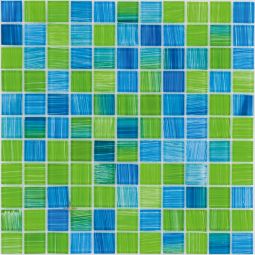 Glasmosaik Stichgrün 30x30 cm Mosaikfliesen 4 mm auch als Muster erhältlich