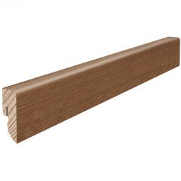 HARO Stecksockelleiste Cube Bernsteineiche Fußleisten Massivholzkern, warme Holzoptik, mit matt geölter Oberfläche, glatt oder strukturiert