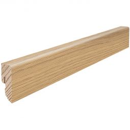 HARO Stecksockelleiste Cube Eiche Massivholzkern invisible Fußleisten Natürliches Eichenfurnier, glatte oder strukturierte Oberfläche, zwei Größen: 16x40 mm und 16x58 mm, 2,2 m