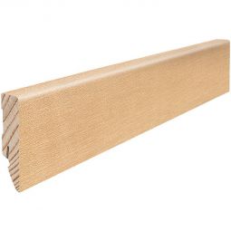 HARO Stecksockelleiste Cube Ahorn Massivholzkern Fußleisten Helles Furnier aus Bergahorn/Kanadischer Ahorn, Massivholzkern, 16x58 mm, 2,2 m