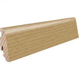 HARO Stecksockelleiste Eiche invisible strukturiert Fußleisten 2200x19x58 mm, strukturierte Oberfläche, geöltes Eichenfurnier, ideal für hochwertige Parkettböden