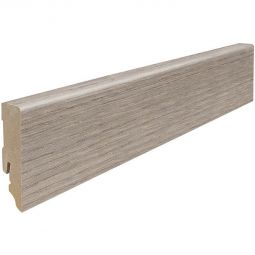 HARO Stecksockelleiste DISANO Cube Eiche Ontario grau Fußleisten Graue Holzoptik für moderne Raumgestaltung mit Stecksystem, 2200x16xx58 mm