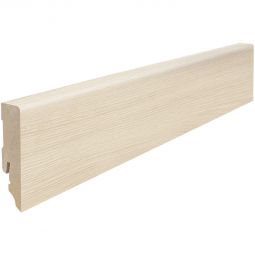 HARO Stecksockelleiste Cube Eiche Alta cremeweiß Fußleisten 2200x16x58 mm, helles, zeitloses Design mit robuster Holz-Optik für vielseitigen Einsatz