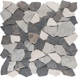 Natursteinmosaik Polymosaik Poly Biancone / Java 30,5x30,5 cm Mosaikfliesen auch als Muster erhältlich