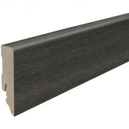 HARO Stecksockelleiste DISANO Cube Eiche Whistler basalt Fußleisten Kubus-Sockelleiste 16x58 mm in dunkler Holzoptik mit MDF-Kern