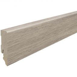 HARO Stecksockelleiste DISANO Cube Eiche Sheffield graubraun Fußleisten Kubus-Sockelleiste 16x58 mm, foliert