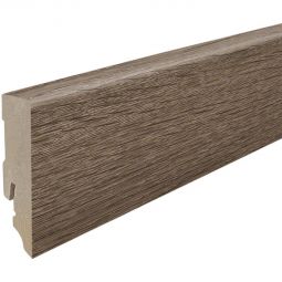 HARO Stecksockelleiste DISANO Cube Eiche Victoria geräuchert Fußleisten Kubus-Sockelleiste 16x58 mm, foliert