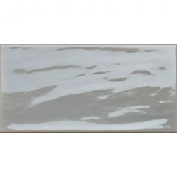 Wandfliesen Loft Grau glasiert glänzend mit Rundkante 10x20 cm Stärke 7 mm 1 Pack = 50 Stück, auch als Muster erhältlich