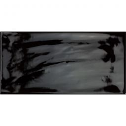 Wandfliesen Loft Schwarz glasiert glänzend mit Rundkante 10x20 cm Stärke 7 mm 1 Pack = 50 Stück, auch als Muster erhältlich