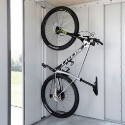 Biohort BikeMax Fahrradaufhängung für Gerätehäuser HighLine, AvantGarde, Panorama Fahrräder bis zu einer Größe von 29 Zoll platzsparend aufbewahren, 8-fach höhenverstellbar