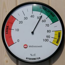 weka Hygrometer für Sauna/Warmluftbad/Dampfbad hochwertiges Präzisionsgerät