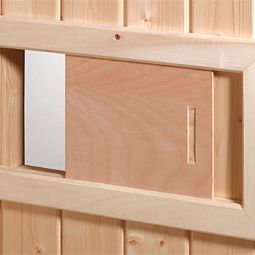 weka Abluftschieber für Sauna zur Abluftregelung aus Fichtenholz optimale Luftzirkulation