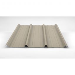 Luxmetall Trapezblech Dach D-45/333/S, Stahl, hellelfenbein verschiedene Stärken, Breite: 1,00 m, Länge: wählbar von 0,15 bis 12,00 m