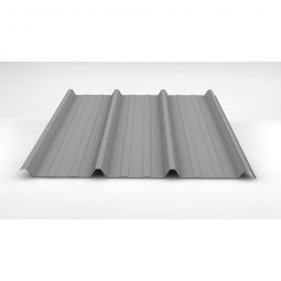 Luxmetall Trapezblech Dach D-45/333/S, Stahl, lichtgrau Stärke: 0,50 mm, Breite: 1,00 m, Länge: wählbar von 0,15 bis 10,00 m