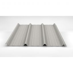 Luxmetall Trapezblech Dach D-45/333/S, Stahl, grauweiß verschiedene Stärken, Breite: 1,00 m, Länge: wählbar von 0,15 bis 12,00 m