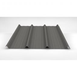 Luxmetall Trapezblech Dach D-45/333/S, Stahl, graualuminium Stärke: 0,50 mm, Breite: 1,00 m, Länge: wählbar von 0,15 bis 10,00 m