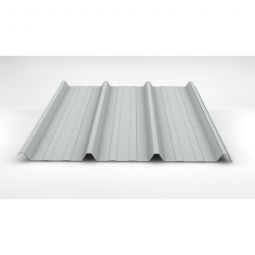 Luxmetall Trapezblech Dach D-45/333/S, Stahl, reinweiß verschiedene Stärken, Breite: 1,00 m, Länge: wählbar von 0,15 bis 12,00 m