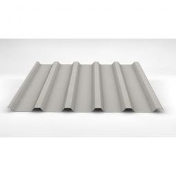 Luxmetall Trapezblech Dach D-35/207, Stahl, grauweiß verschiedene Stärken, Breite: 1,035 m, Länge: wählbar von 0,15 bis 12,00 m