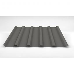 Luxmetall Trapezblech Dach D-35/207, Stahl, graualuminium Stärke: 0,50 mm, Breite: 1,035 m, Länge: wählbar von 0,15 bis 10,00 m