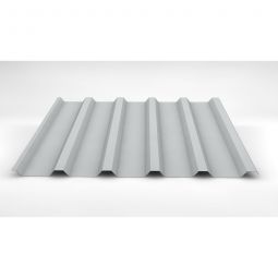 Luxmetall Trapezblech Dach D-35/207, Stahl, reinweiß verschiedene Stärken, Breite: 1,035 m, Länge: wählbar von 0,15 bis 11,00 m