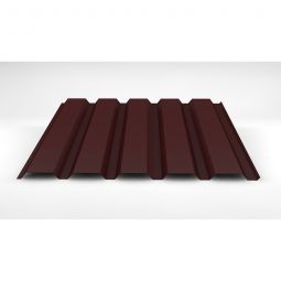Luxmetall D-35/207 Stahltrapez Wand rotbraun verschiedene Stärken, Breite: 1,035 m, Länge: wählbar von 0,15 bis 12,00 m
