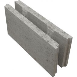 EHL Schalungstein 50x11,5x25 cm grau Ideal für langlebige, widerstandsfähige Mauerwerke, mit sicherem Halt, betonglatt, ohne Fase, mit Nut- und Federsystem